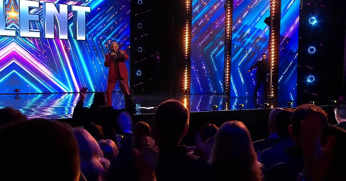 77-year-old singer Mel Day performing on BGT