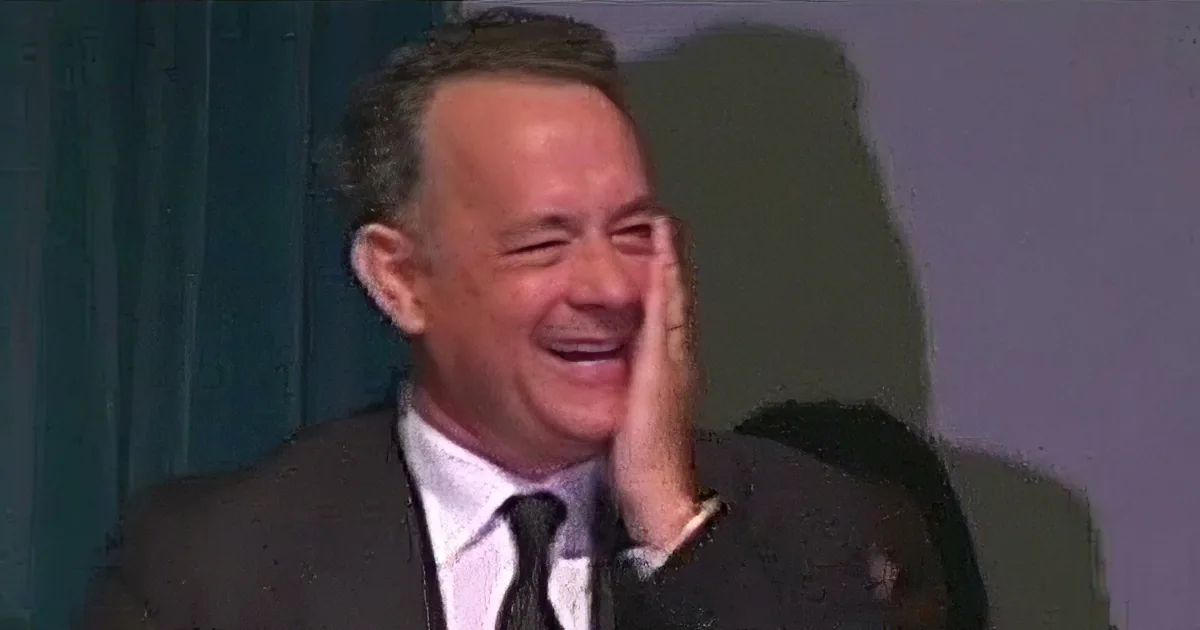 An Emotional Tom Hanks Cracks up Memorial Service