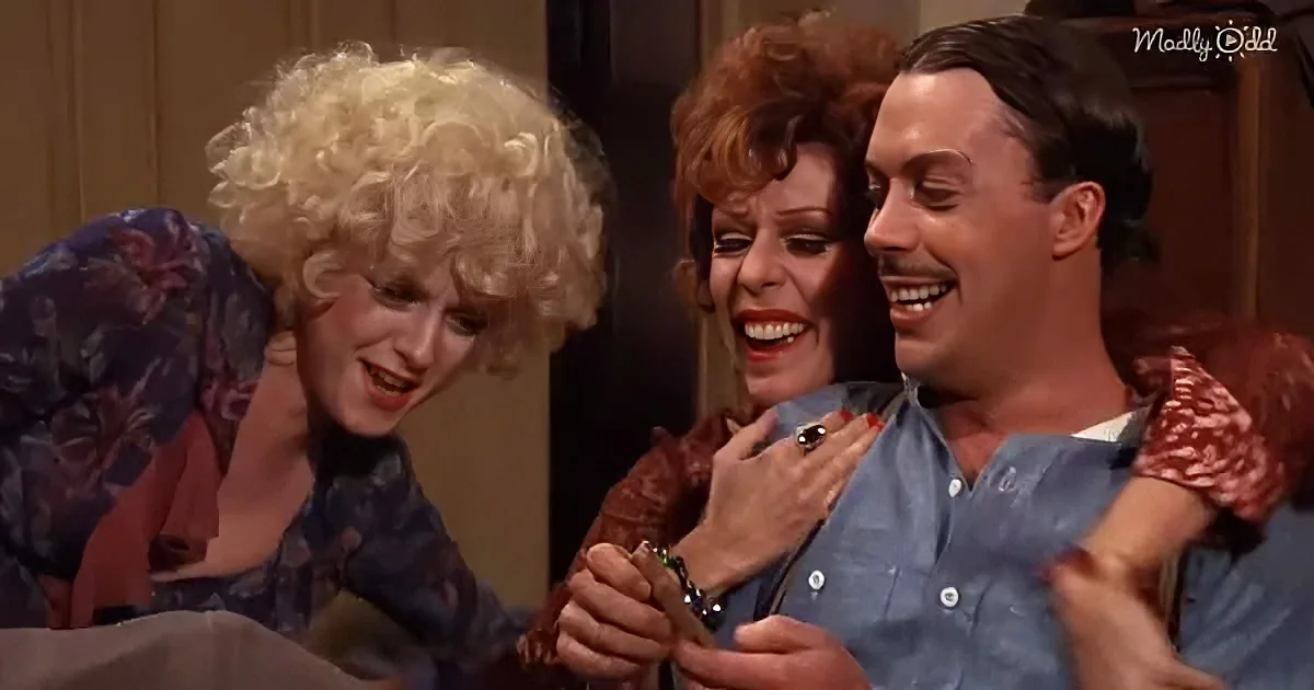 Carol Burnett, Tim Curry, and Bernadette Peters