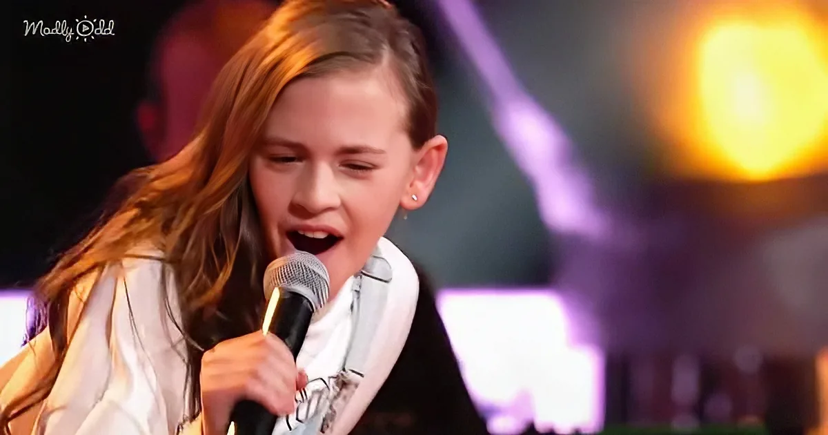 11-year-old Georgia singing on "The Voice"