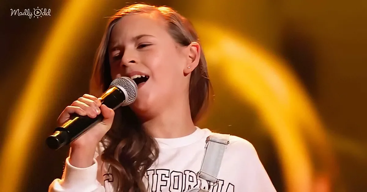 11-year-old Georgia singing on "The Voice"