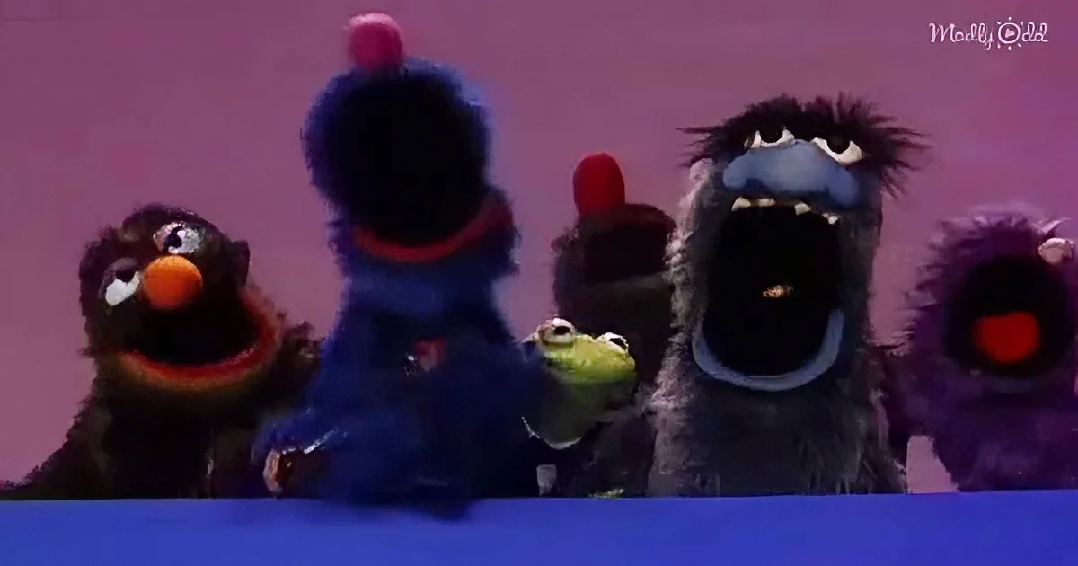 A group of colorful, animated characters with expressive faces and vibrant colors.