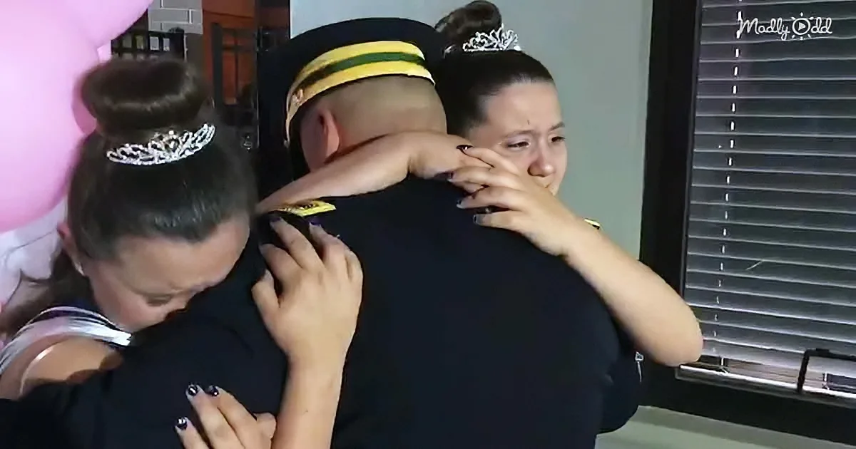 Twin Girls Think Military Father Will Miss Father-Daughter Dance Until He Appears