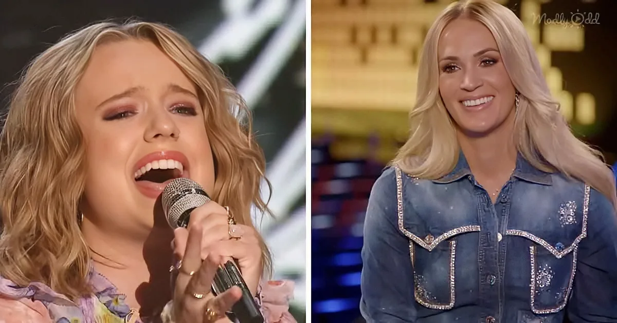A woman sings passionately into a microphone, while another woman in a denim jacket smiles and looks on.