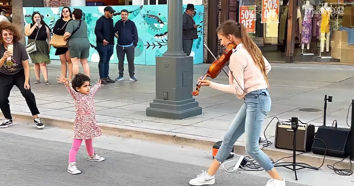 Cute little girl and Karolina Protsenko