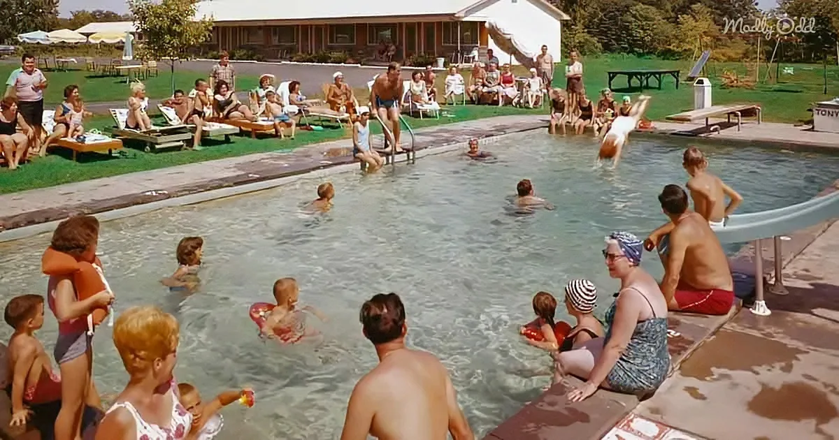 Summertime at the Pool 1960s