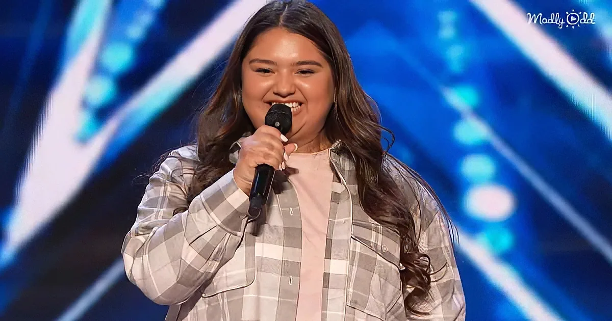 Kristen Cruz performing on AGT