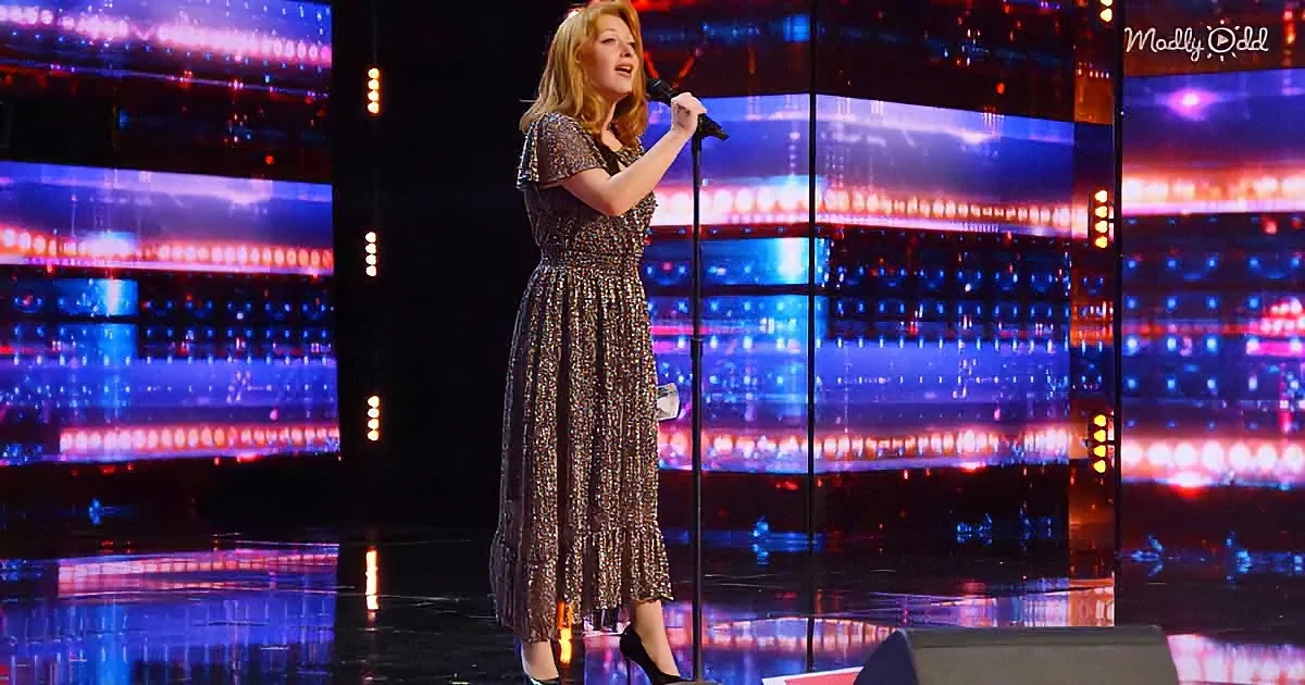 Merissa Beddows singing on AGT