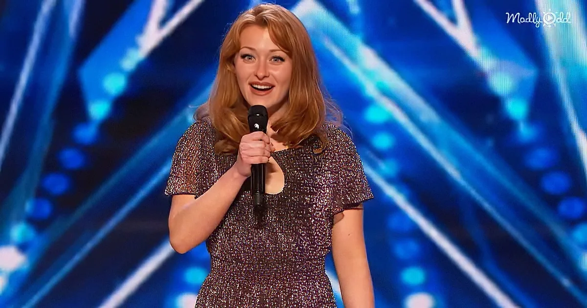Merissa Beddows singing on AGT