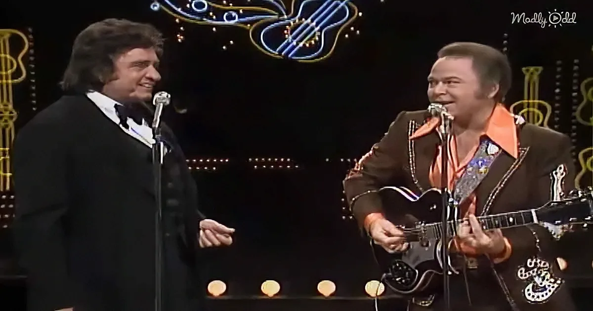 Johnny Cash and Roy Clark