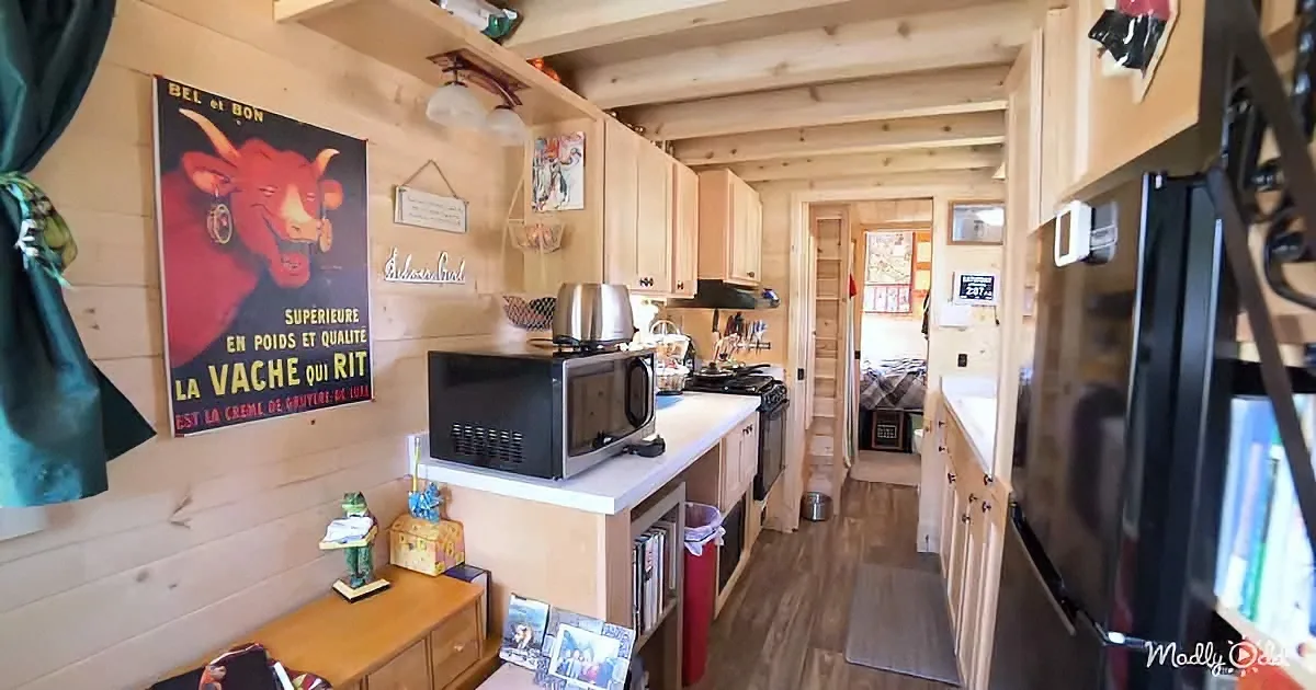 Senior living in a tiny house