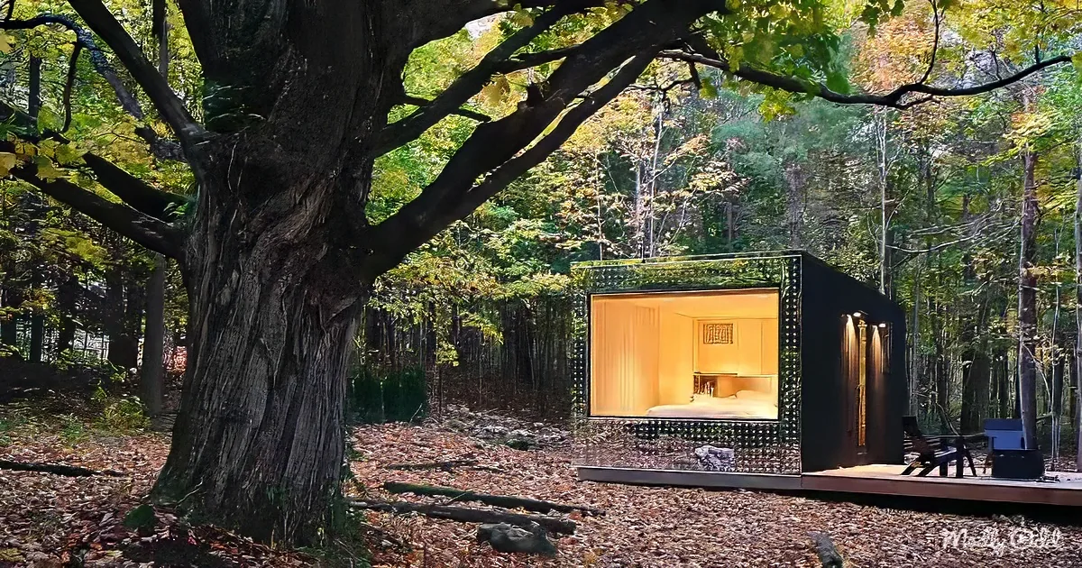 Mirror tiny house