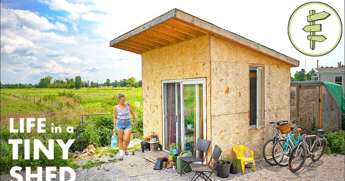 Woman Converts 10' X 11' Shed Into Tiny House for $5k