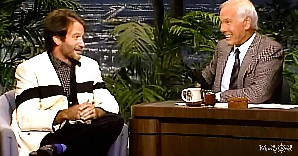 Robin Williams and Johnny Carson