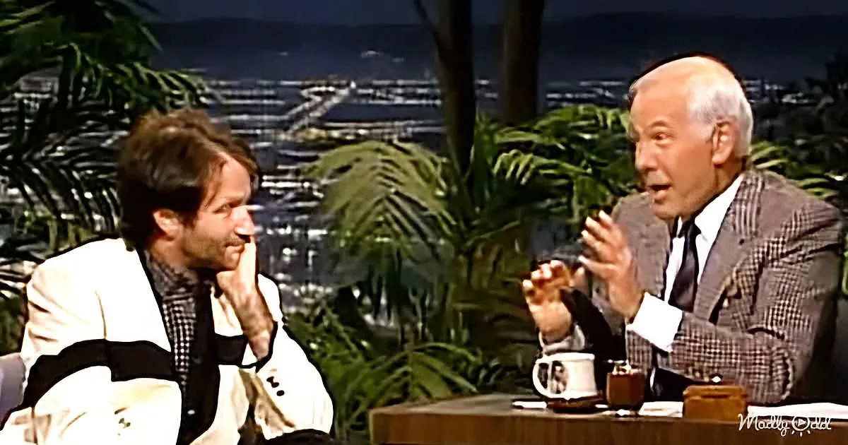 Robin Williams and Johnny Carson