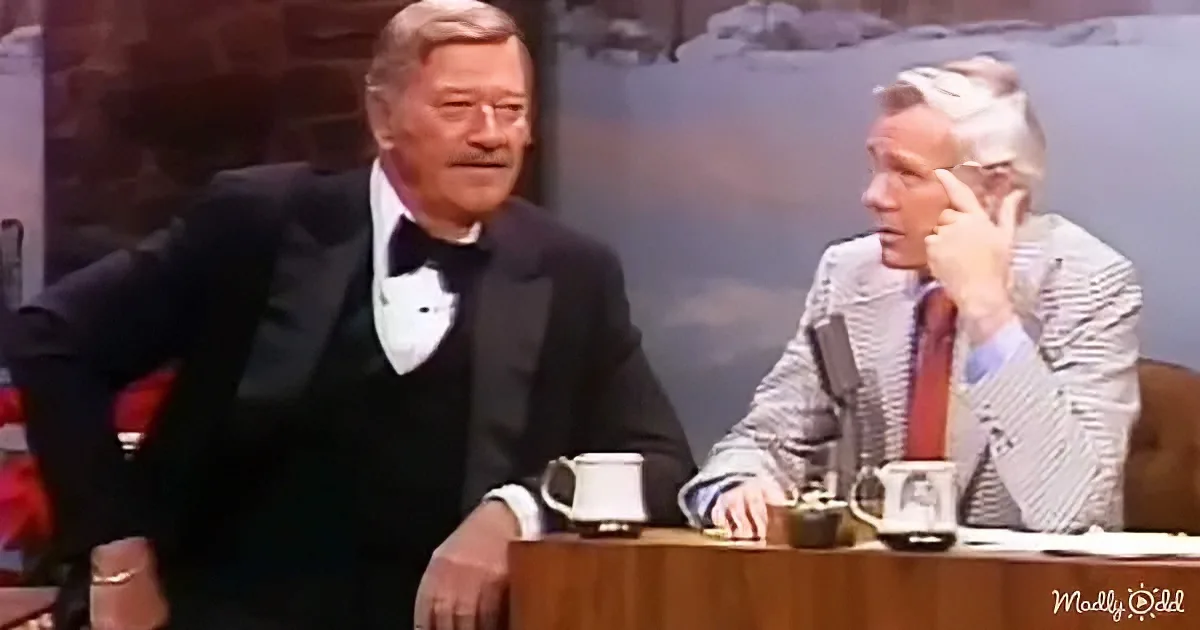 Johnny Carson and John Wayne