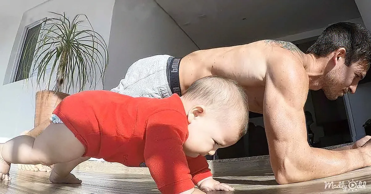 Father-Toddler Workout Routine Has Us Grinning From Ear to Ear