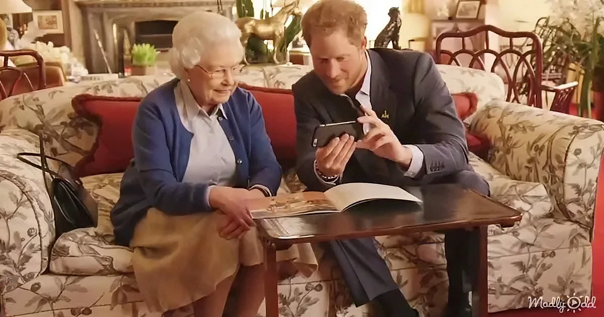 Queen Elizabeth II and Prince Harry