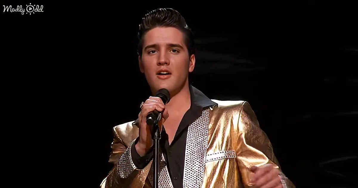 Elvis Presley sings with AGT Judges