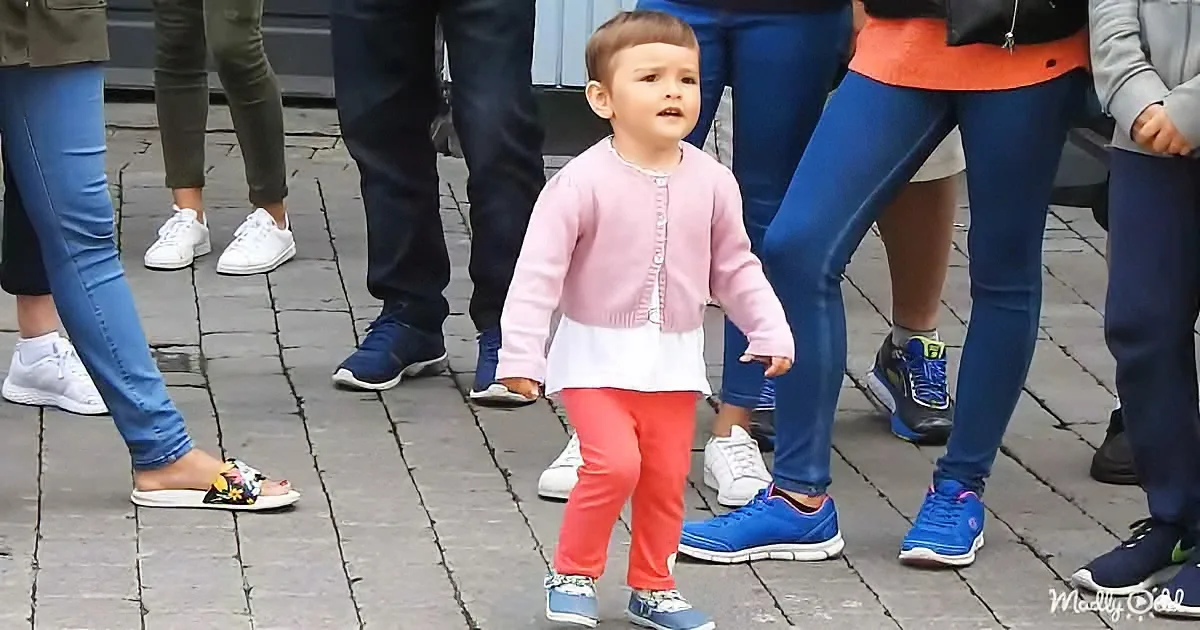 Little girl dancing