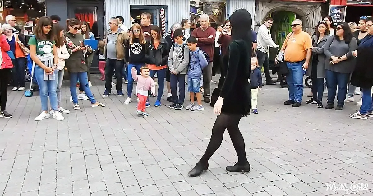 Little girl dancing