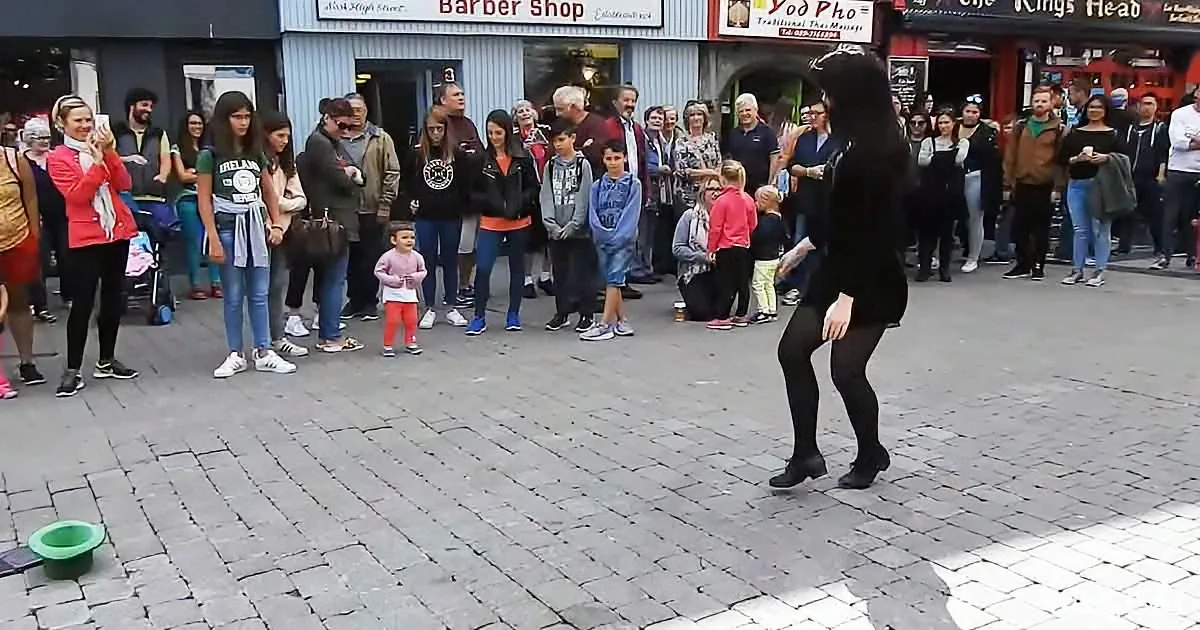 Little girl dancing