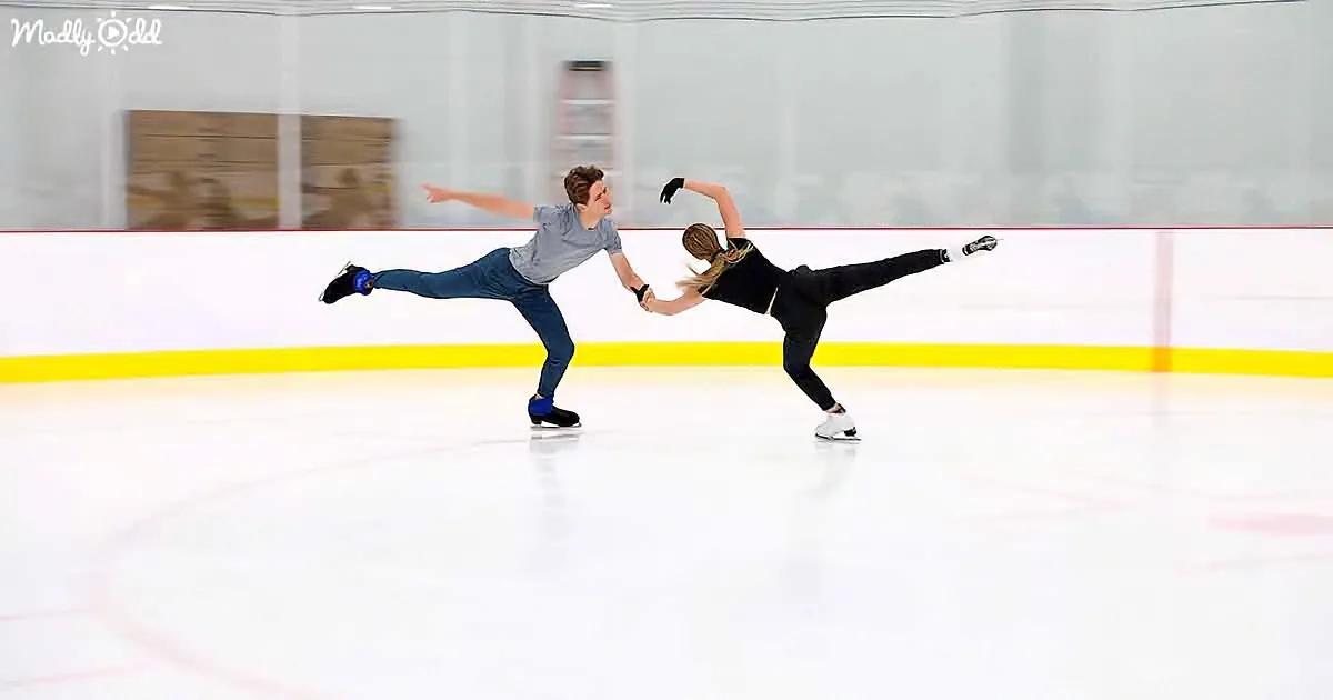 Ice-Skating to 'Any Other World' and 'Sound of an Orchestra' by Mika