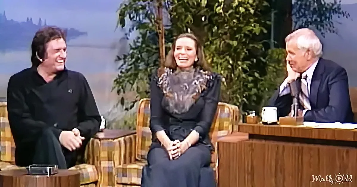 Johnny Cash and his wife June on Johnny Carson's "The Tonight Show"