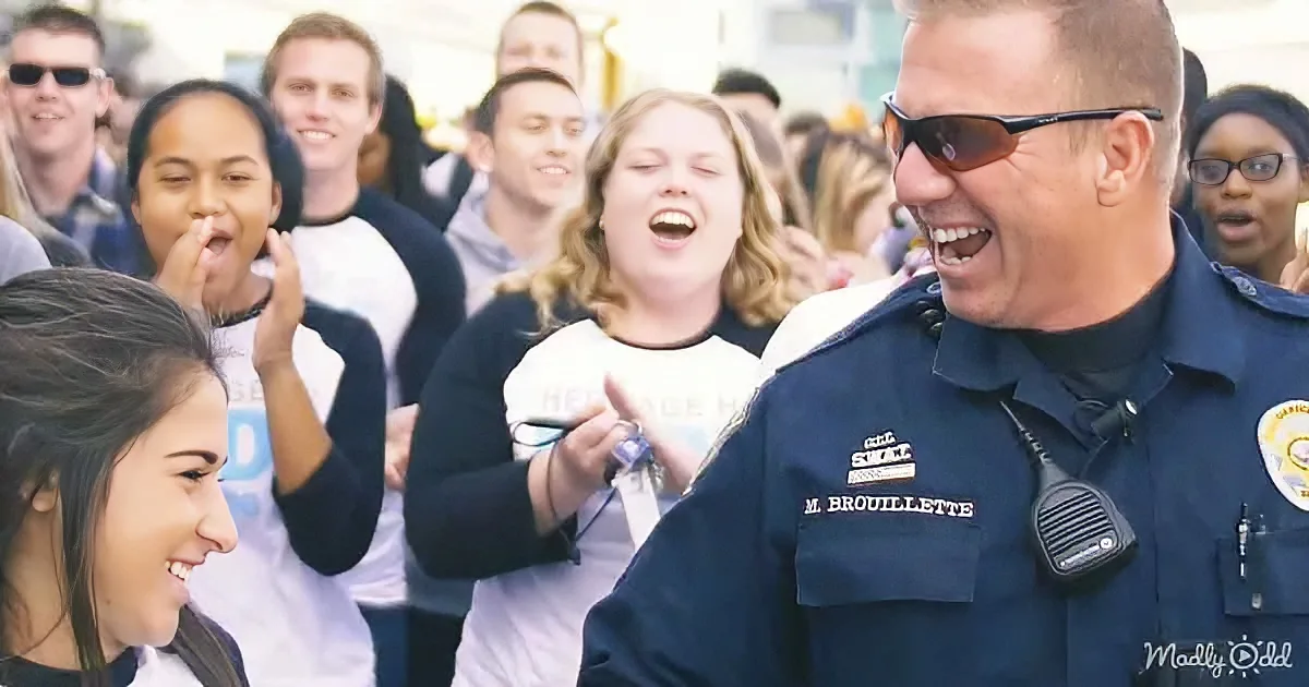 Police Officer Receives an Unbelievable Surprise From the Students He's Helped