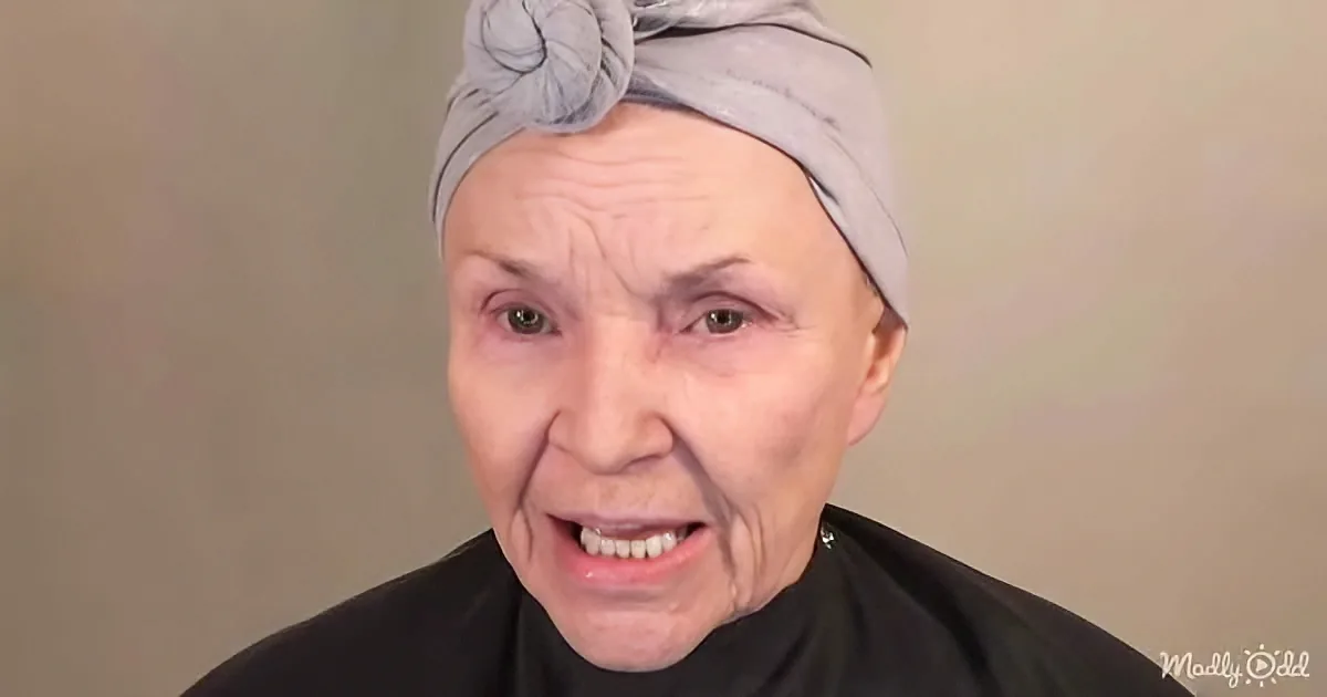 Beautiful Senior Woman Creates Younger Version of Herself With Makeup