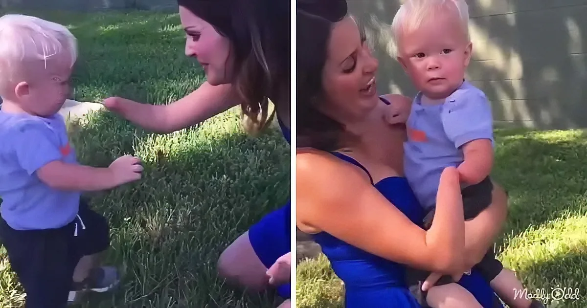 Adorable Toddler Meets Someone Who Has an Arm Just Like His
