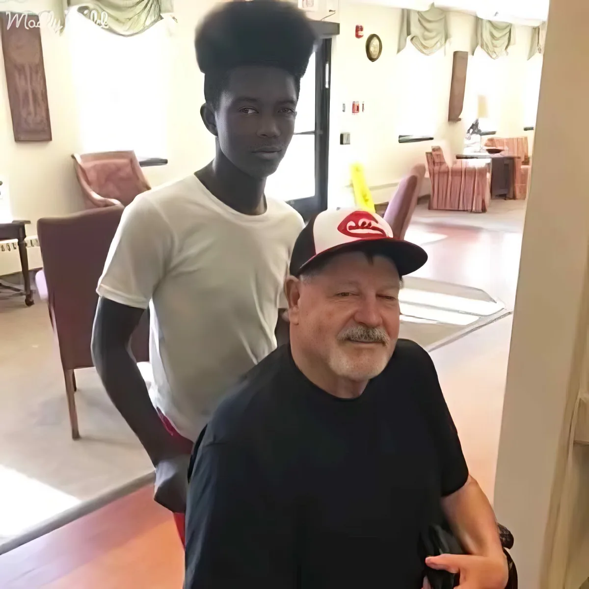 Selfless teen care for senior