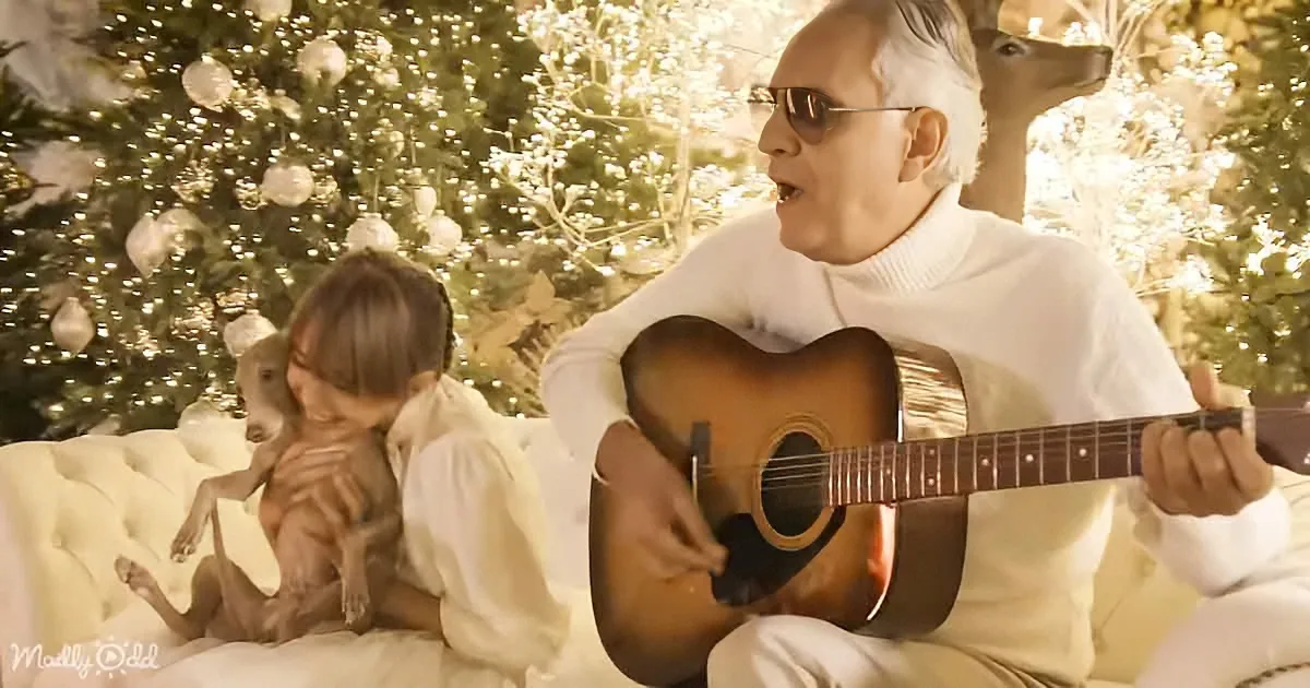 Andrea Bocelli's Dog Steals the Show During Touching Family Performance