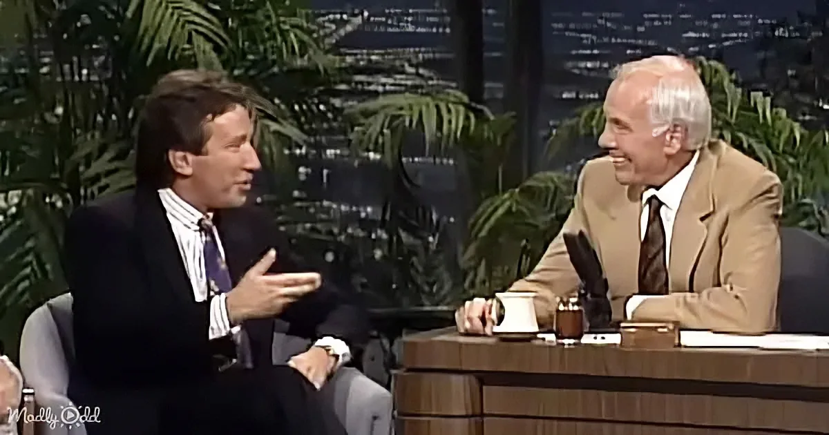 Tim Allen and Johnny Carson