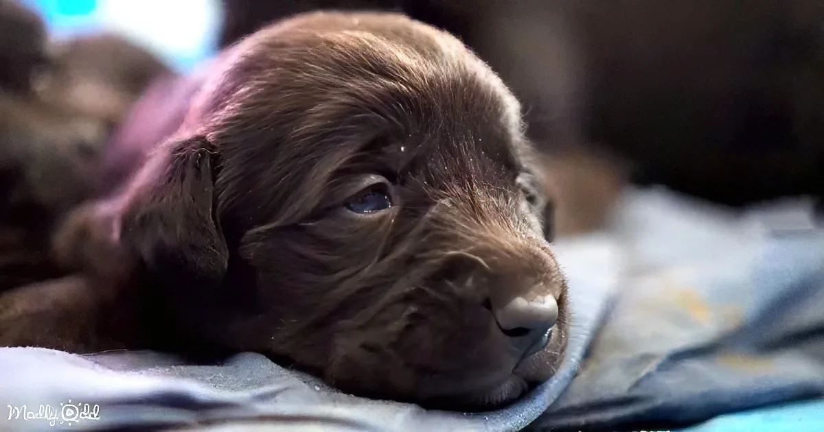 Lab Puppies Growing From 1 Hour to 70 Days Adorable Timelapse