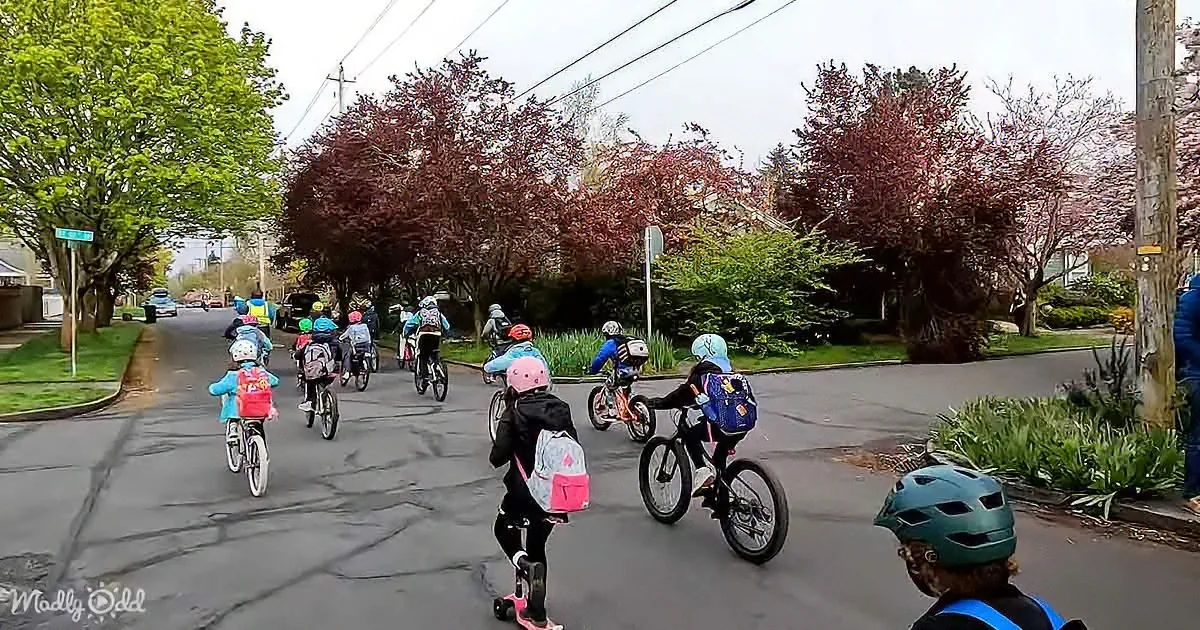 Kids Start Riding Bikes to School and Bring a Town Back to Life