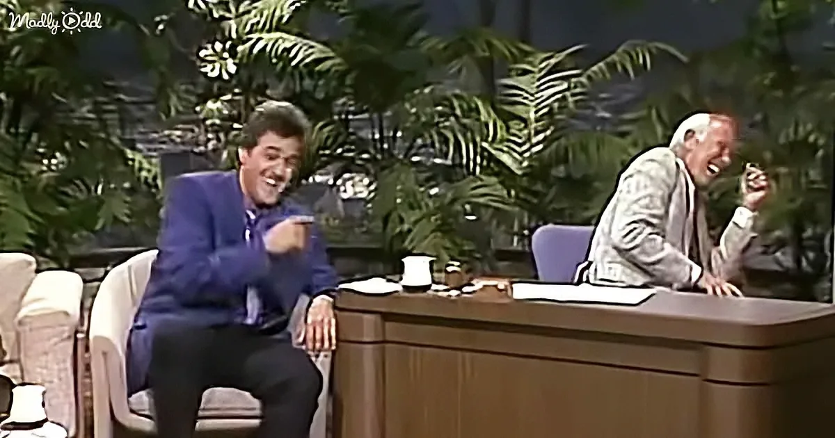 Jay Len and Johnny Carson