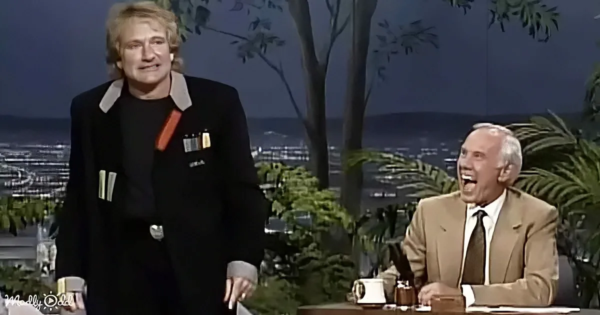 Robin Williams and Johnny Carson