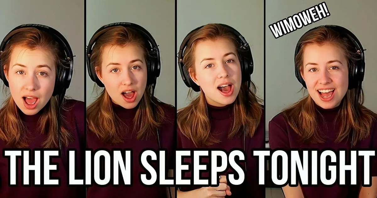 A person wearing headphones and a purple shirt, making various facial expressions.