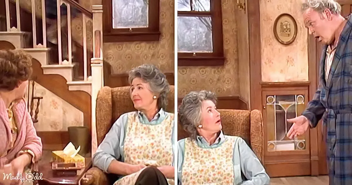 Uh-Oh! Cousin Maude Sits in Archie Bunker's Chair