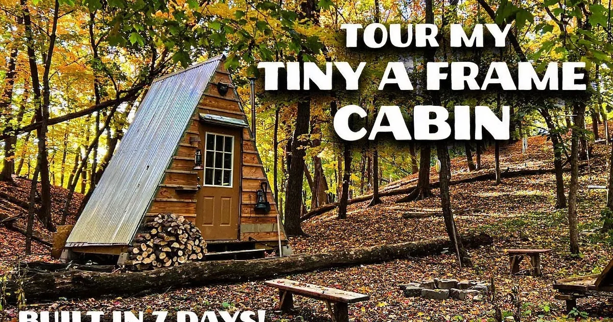 Man Builds the Perfect Tiny Cabin in Just 7 Days