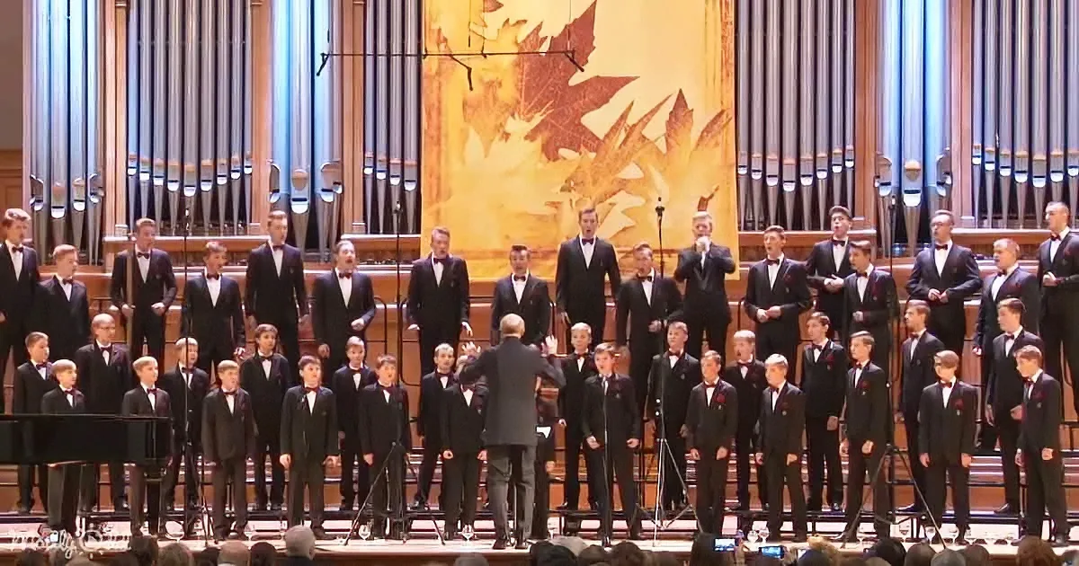 Young Men and Boy's Choir Wow With 'The Lion Sleeps Tonight'