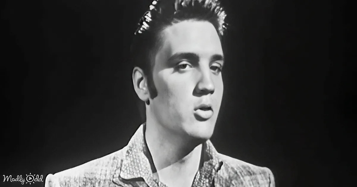 A man with styled hair and a patterned jacket is captured in a black-and-white image.