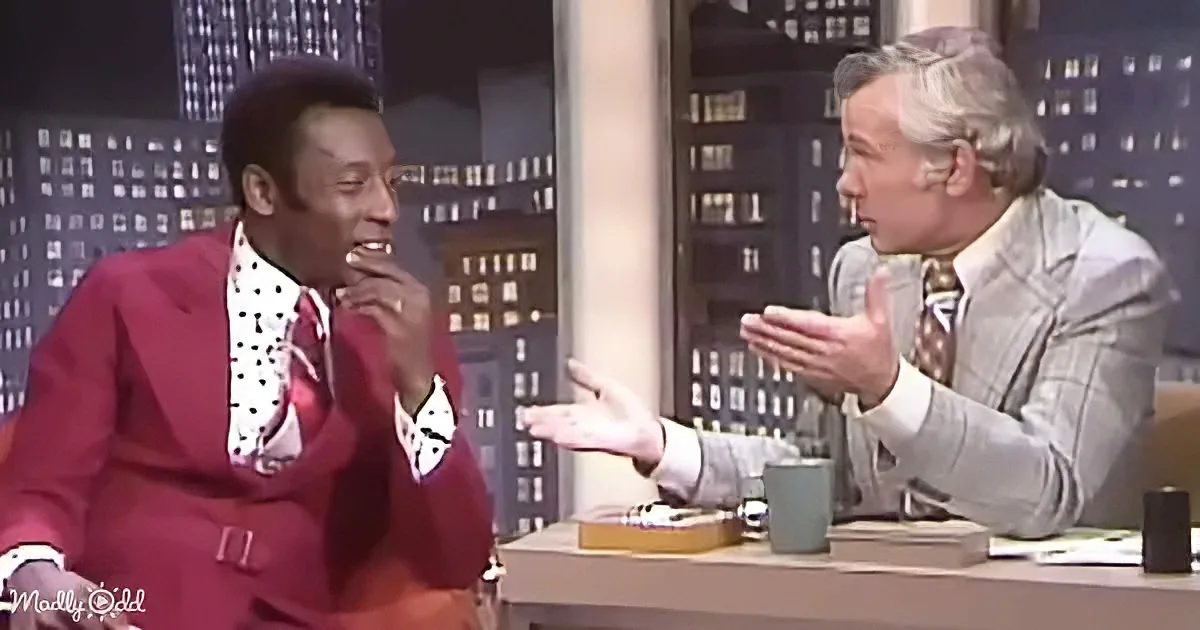 Pele and Johnny Carson