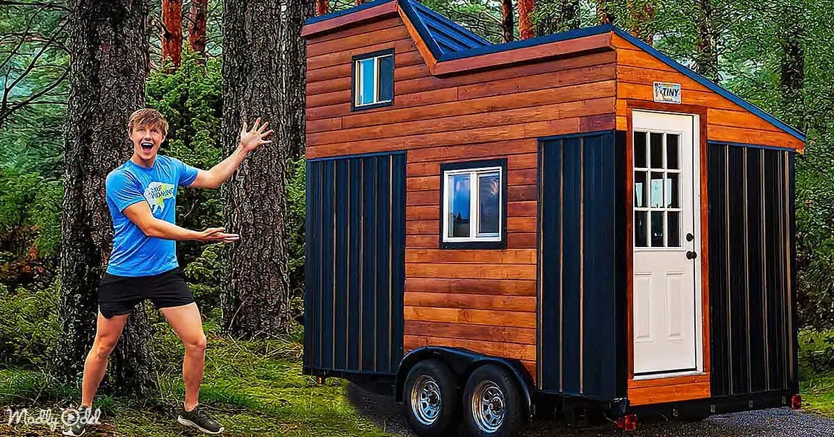 Man Builds Tiny Home of His Dreams for Under $10k