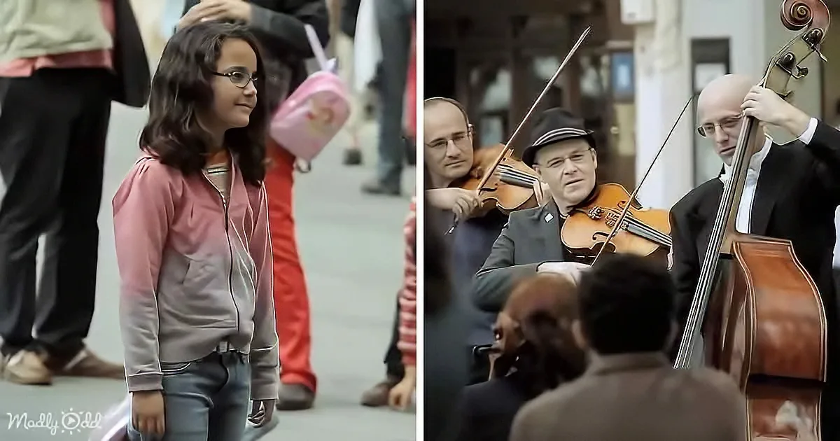 Girl Drops Coin Into Street Musician's Hat and Gets an Unforgettable Surprise in Return
