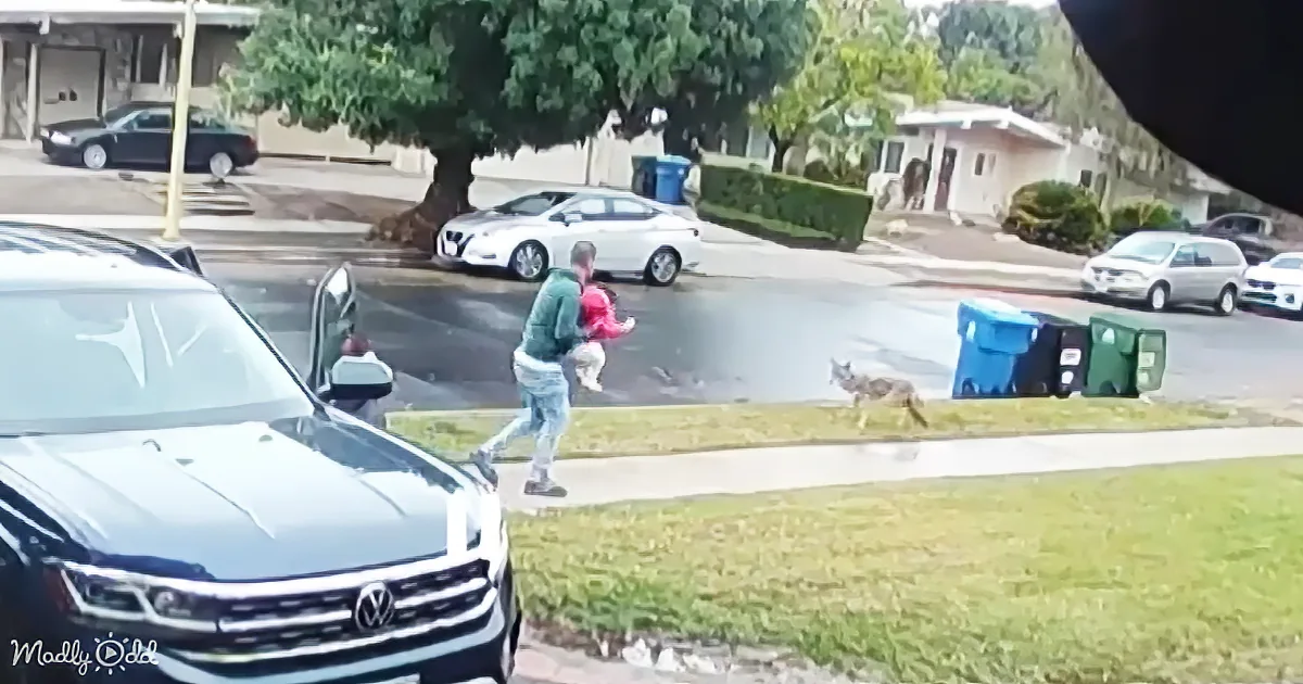 Hero Dad Saves Daughter From Coyote Attack