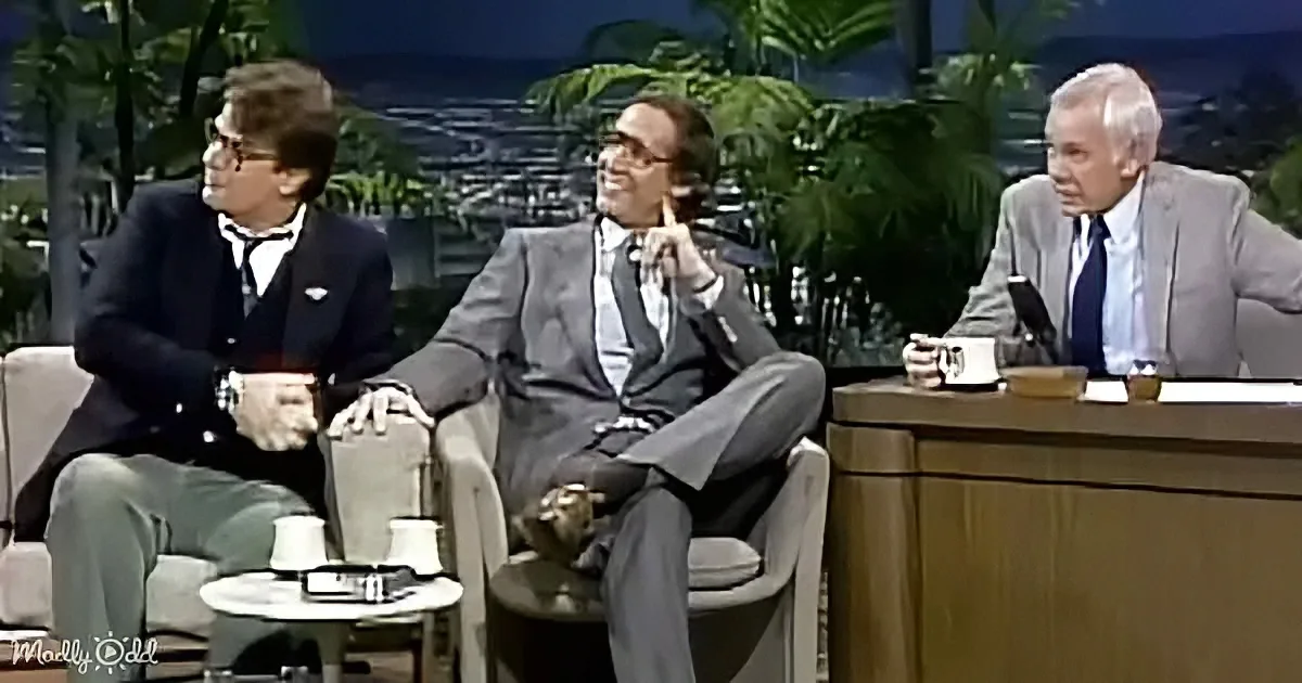 Chevy Chase, Dan Aykroyd and Johnny Carson