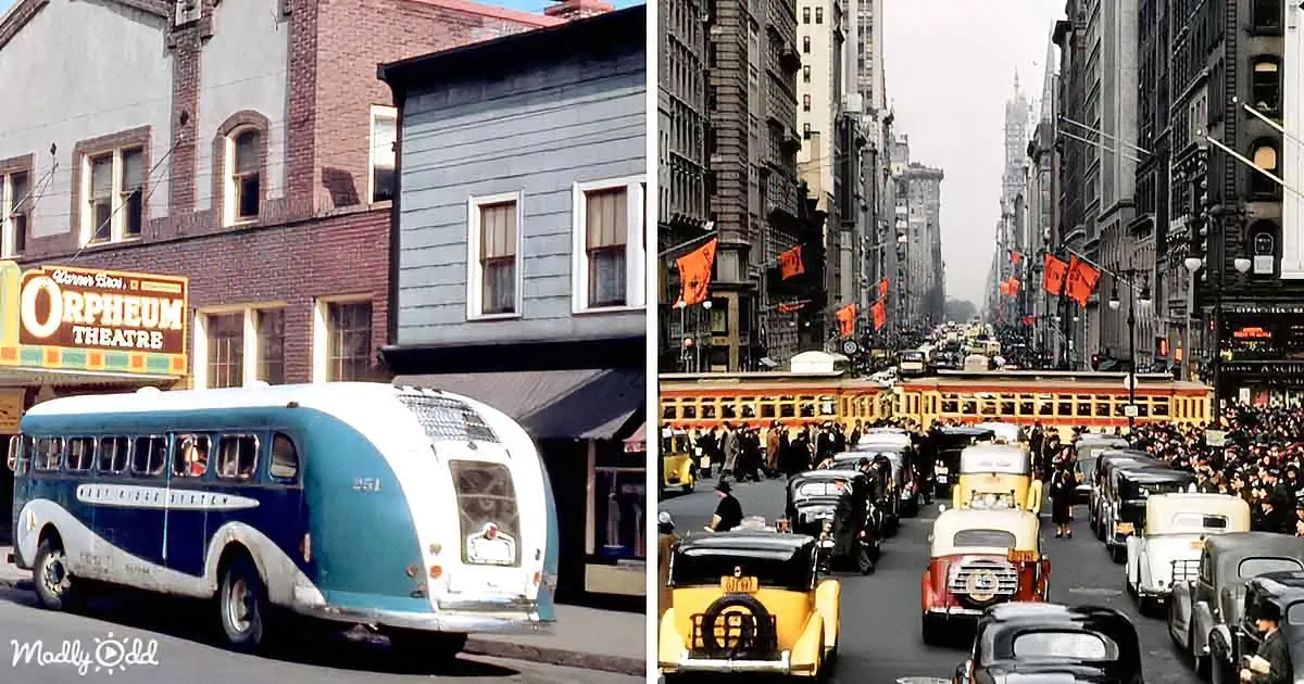 Take a Ride Back in Time With 1940s America in Kodachrome Color