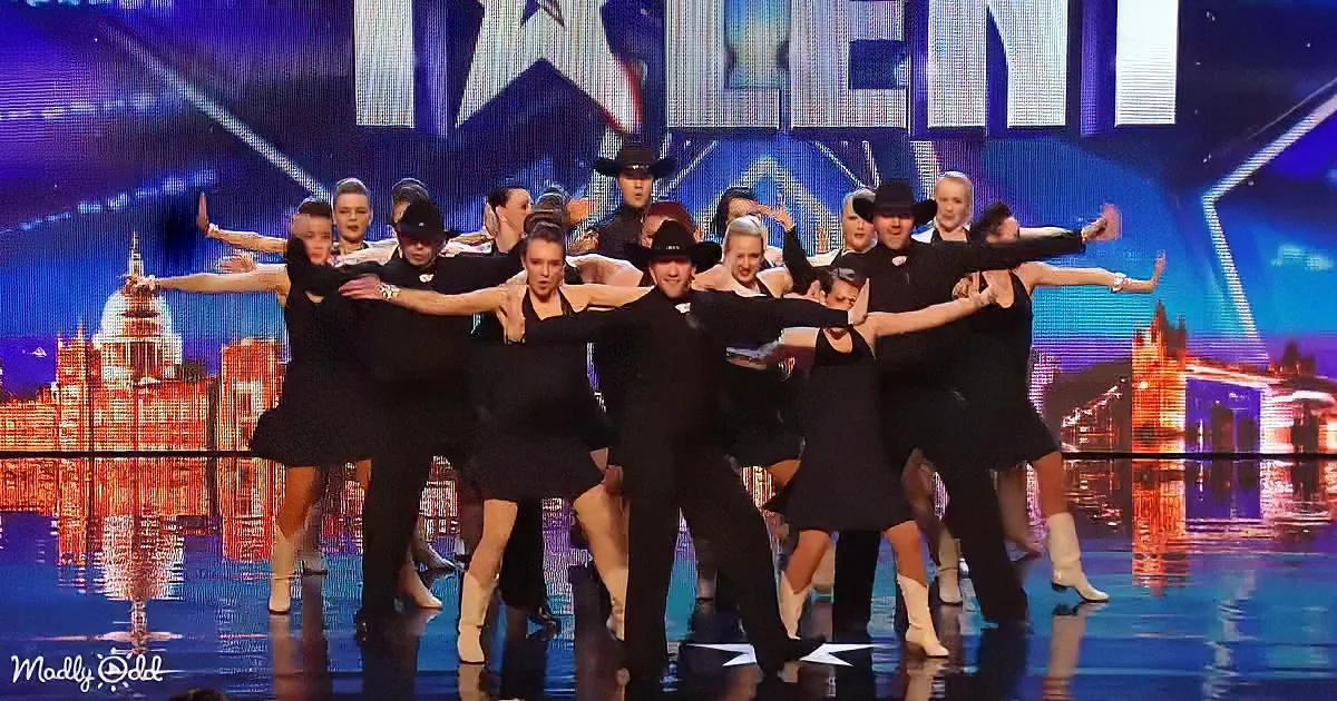 Cowboys dancing on BGT
